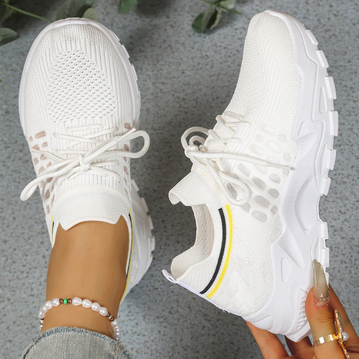 Lorena | Sneakers Mujer de Deporte Estampado Animal Print Cordones