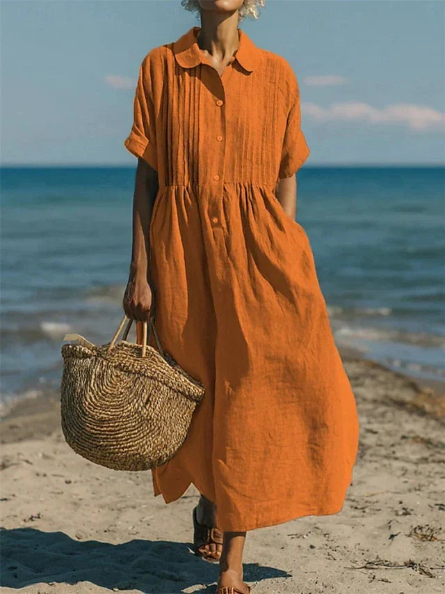 Macarena | Vestido Midi de Verano de Algodón Mujer