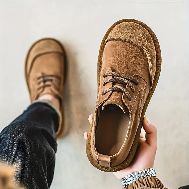 Marcos | Zapatos Derby de Ante Hombre Cordones Suela Gruesa