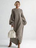 Marisol | Vestido de Invierno de Punto Oversized Mujer Manga Larga