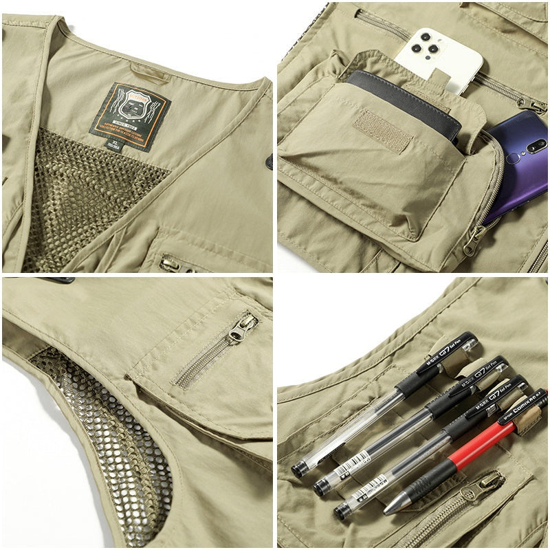 Mikel | Chaleco Multibolsillos Outdoor Hombre Transpirable