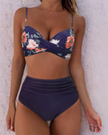 Miriam | Bikini de Cintura Alta Estampado Floral Mujer