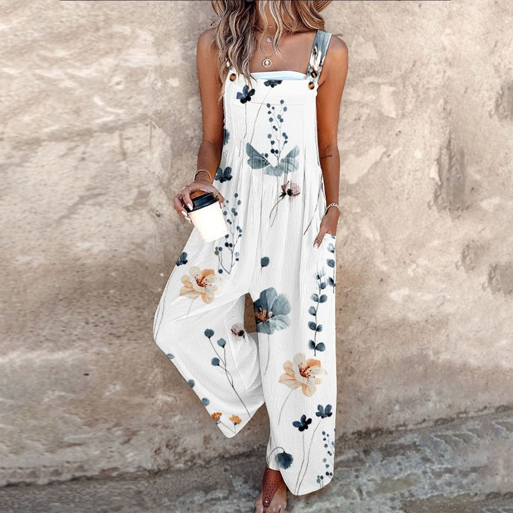 Montserrat | Mono Largo Estampado Floral Mujer Tirantes
