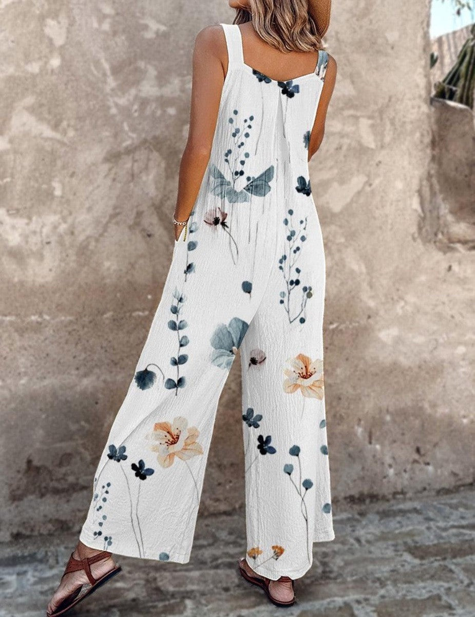 Montserrat | Mono Largo Estampado Floral Mujer Tirantes