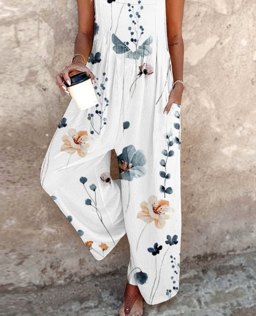 Montserrat | Mono Largo Estampado Floral Mujer Tirantes