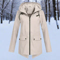 Naia | Parka Impermeable Mujer con Capucha Chaqueta Impermeable