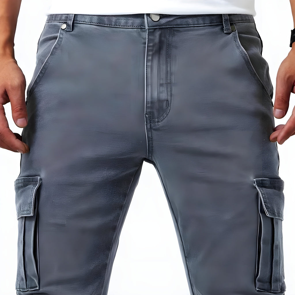 Nicolás | Pantalón Cargo Slim Fit Hombre Múltiples Bolsillos