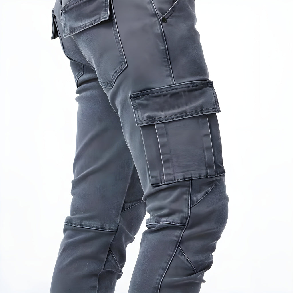 Pol | Cargo Pants Slim Hombre Multibolsillos