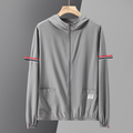 Pol | Varsity Jacket Hombre con Capucha Rayas Manga