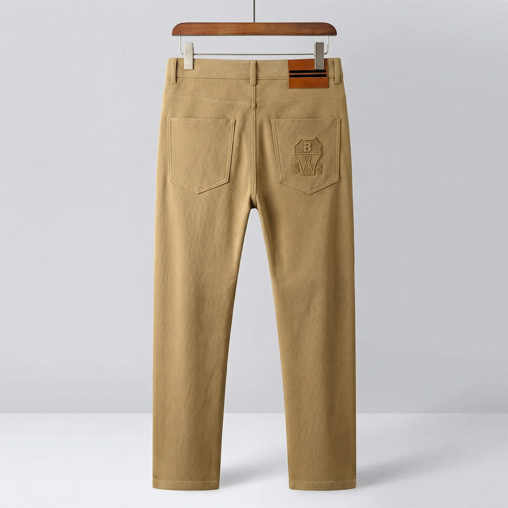 Rafael | Pantalón de Algodón Twill Hombre Corte Recto Vestir