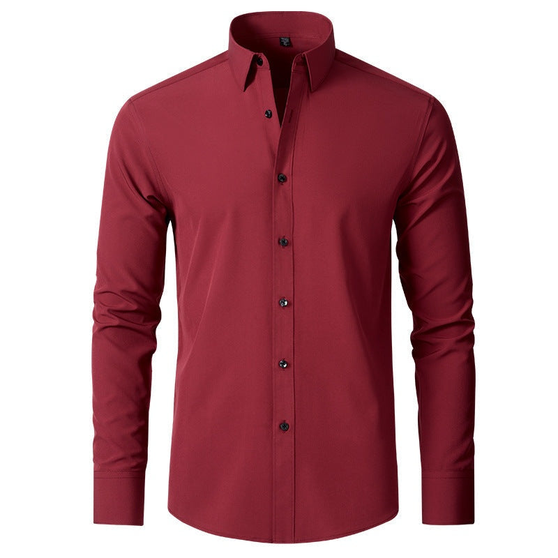 Rodrigo | Camisa Oxford Slim Fit de Manga Larga Hombre Stretch Cuello Clásico