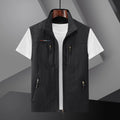 Salvador | Gilet Multipocket Hombre Cremallera Cuello Alto