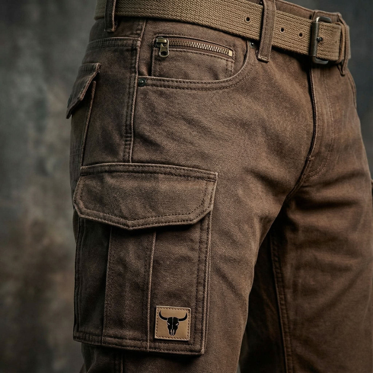 Salvador | Pantalón de Trabajo de Lona Hombre Cargo Multipocket