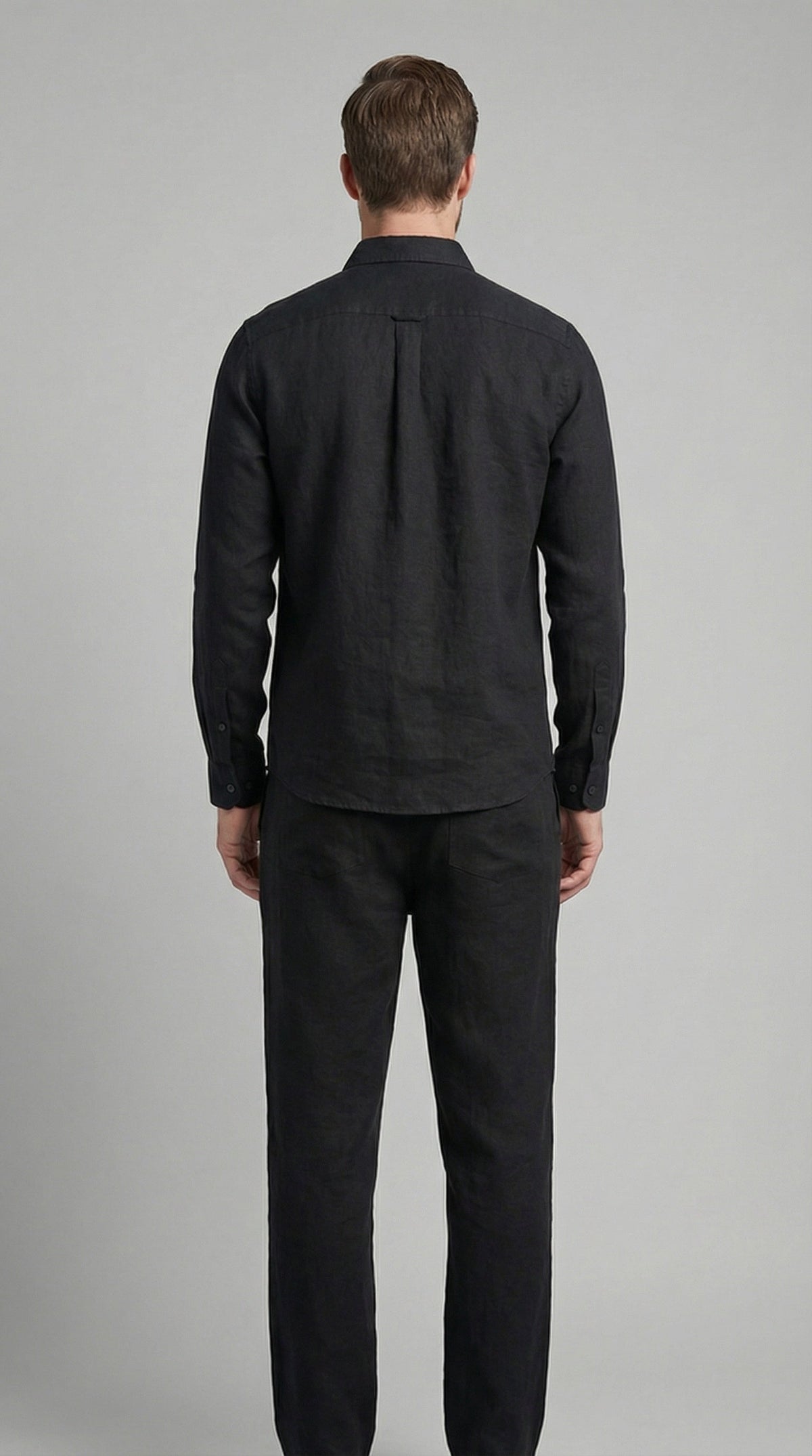 Sergio | Conjunto de Lino de Manga Larga Hombre Camisa y Pantalón