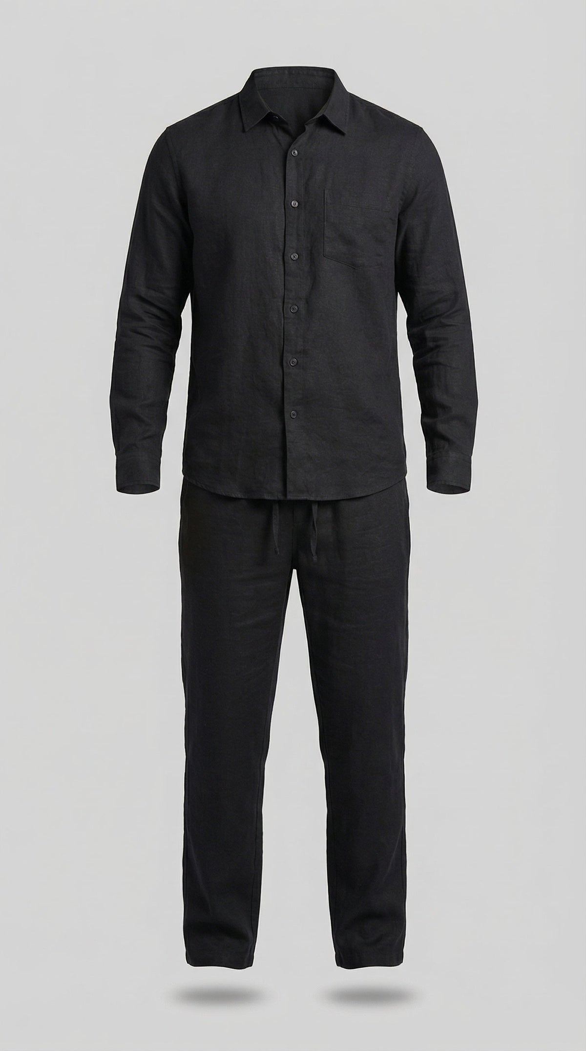 Sergio | Conjunto de Lino de Manga Larga Hombre Camisa y Pantalón