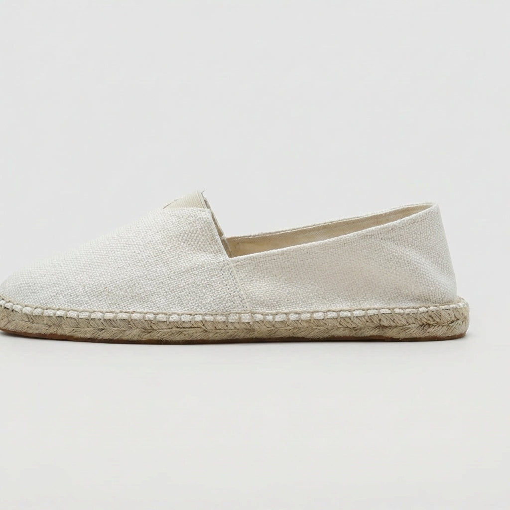 Sergio | Espadrillas de Lino Sin Cordones Hombre Suela Yute