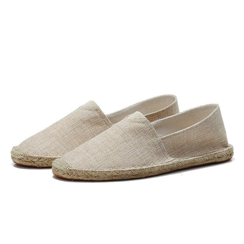 Sergio | Espadrillas de Lino Sin Cordones Hombre Suela Yute