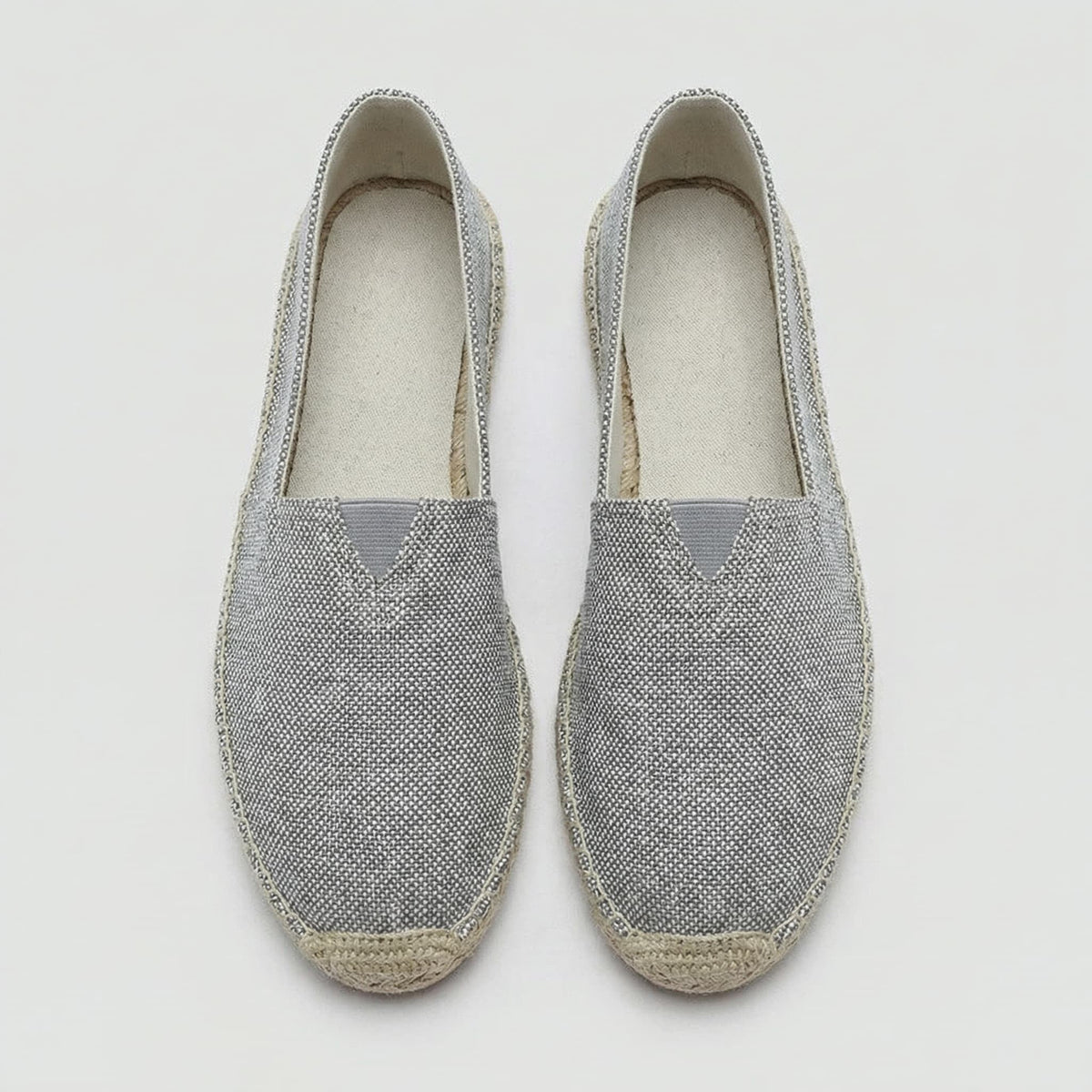 Sergio | Espadrillas de Lino Sin Cordones Hombre Suela Yute