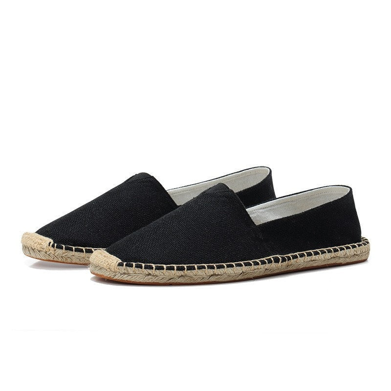 Sergio | Espadrillas de Lino Sin Cordones Hombre Suela Yute