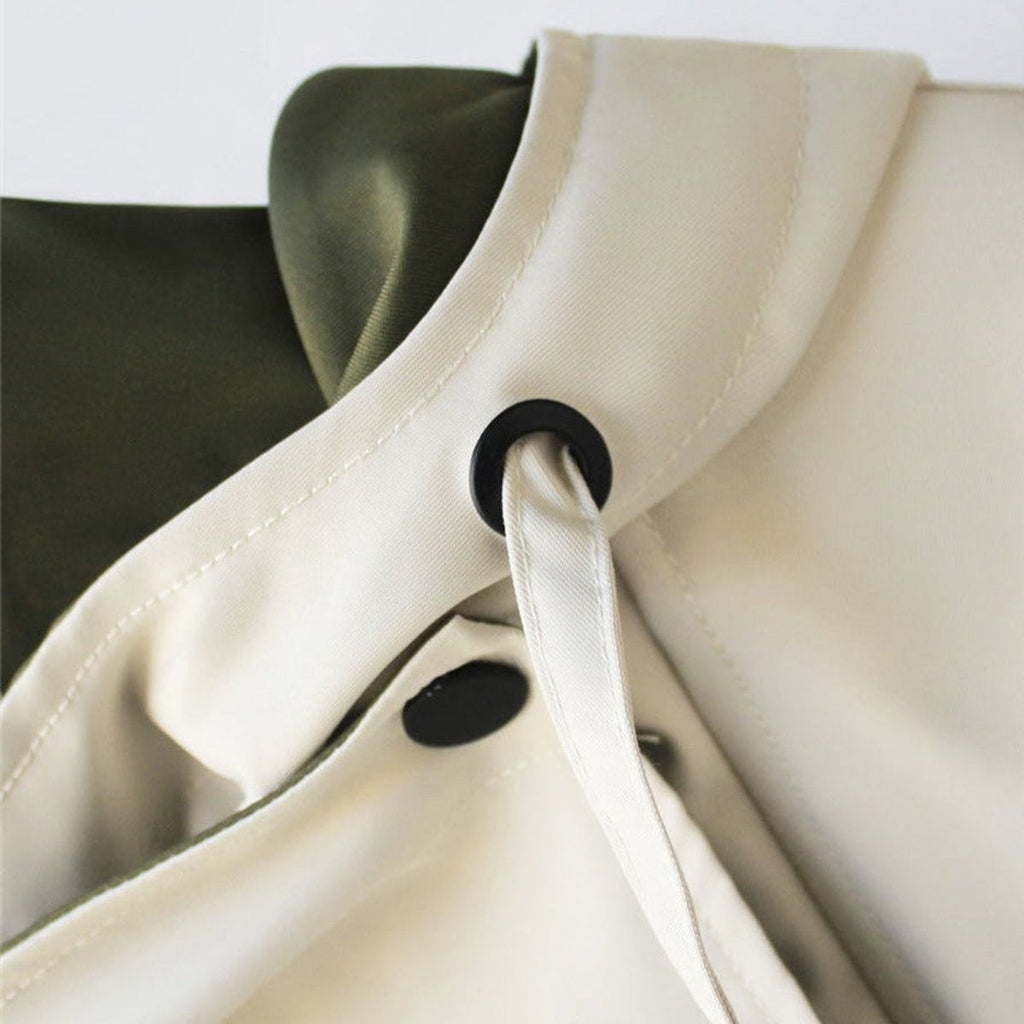Triana | Chaqueta Impermeable Oversized Mujer Cuello Solapa