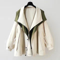 Triana | Chaqueta Impermeable Oversized Mujer Cuello Solapa