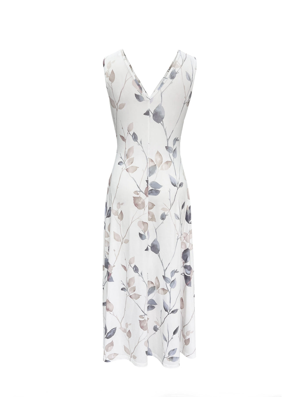 Triana | Vestido Largo de Invitada Estampado Floral Mujer Escote V Sin Mangas