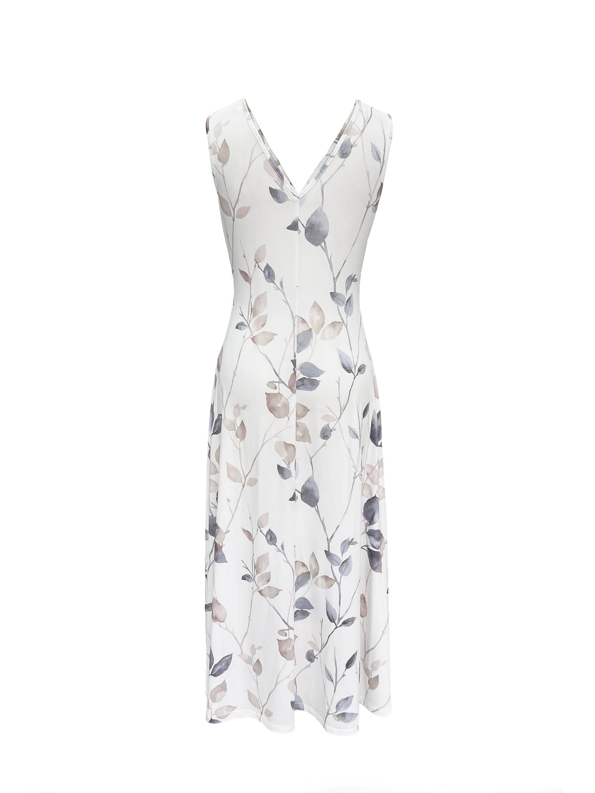 Triana | Vestido Largo de Invitada Estampado Floral Mujer Escote V Sin Mangas