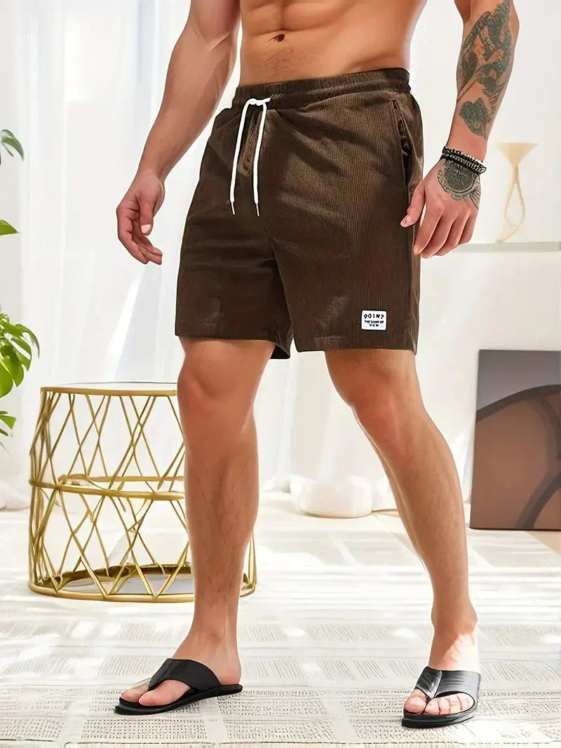 Unai | Pantalón Corto de Pana Hombre Cintura Elástica