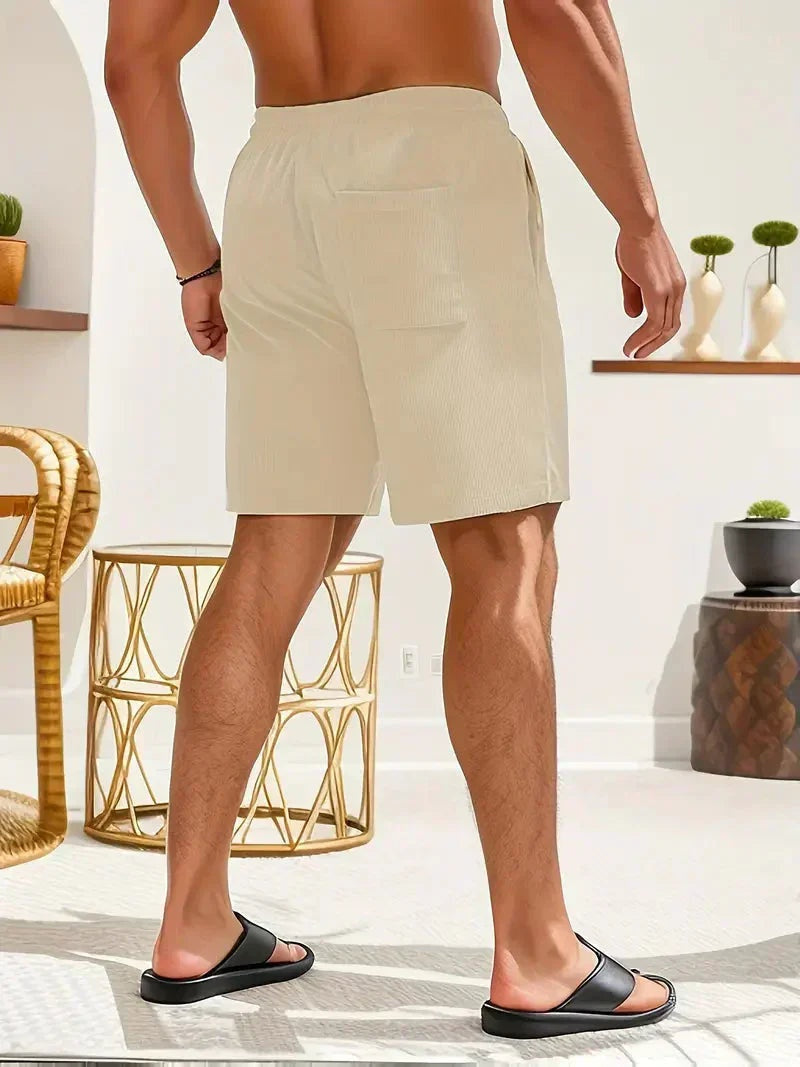 Unai | Pantalón Corto de Pana Hombre Cintura Elástica