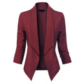 Uxía | Chaqueta Americana Abierta Mujer Manga 3/4 Fruncida