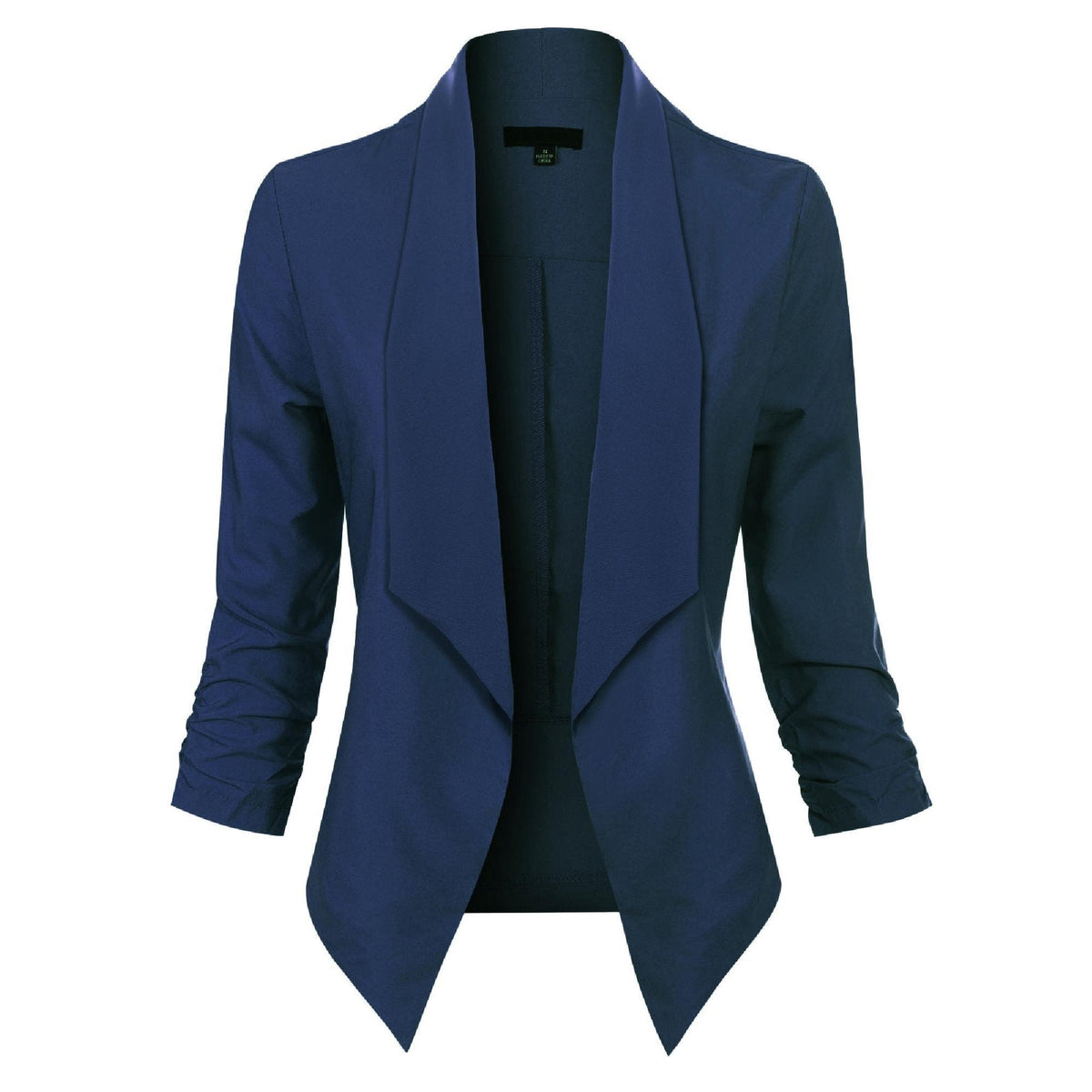 Uxía | Chaqueta Americana Abierta Mujer Manga 3/4 Fruncida